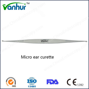 Otoscopy Instruments Curette à micro-oreille en acier inoxydable